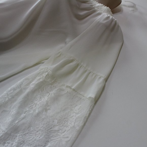 Cato Woman's Ivory Lace Top Size M - Picture 8 of 9
